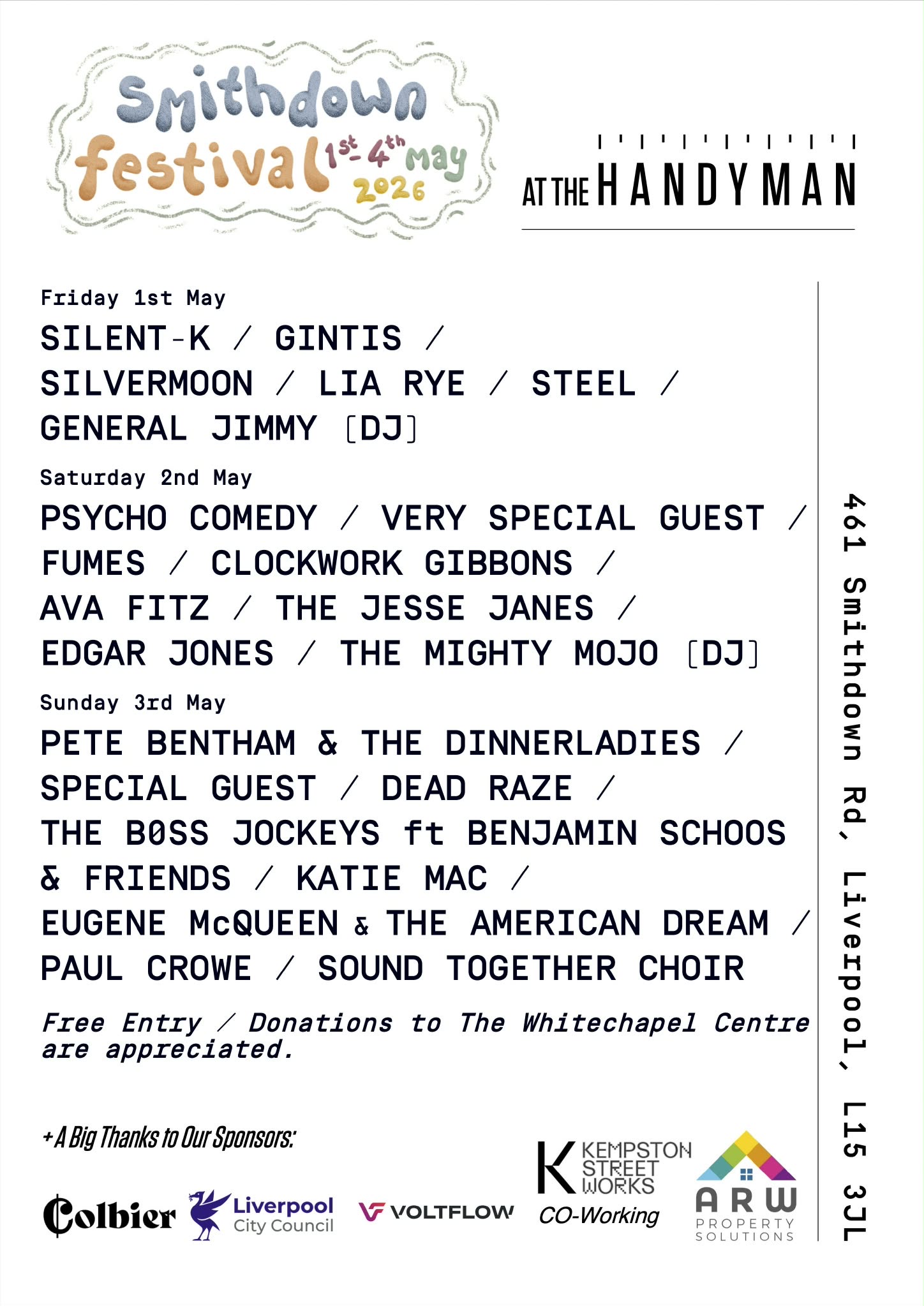 CLICK FOR TICKETS FOR THE SMITHDOWN FESTIVAL